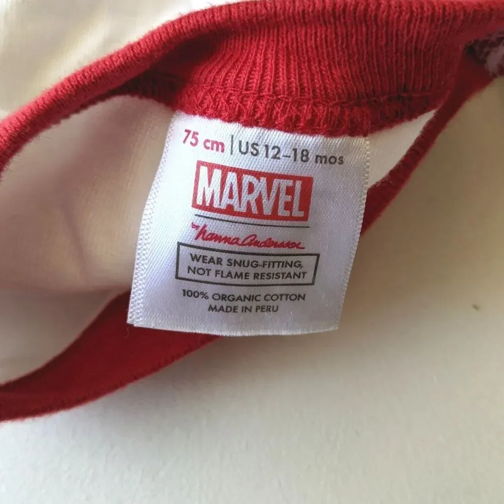 Hanna Andersson Pajamas Baby Boys Size 12-18m Spider Man Christmas
